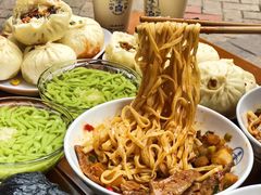现炒酸辣猪肝面-李与白包子铺(桐梓林店)