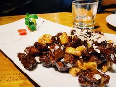 黑蒜子牛肉粒-陆壹捌餐厅(五大道店)