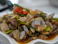 姜葱炒花甲-覃记海鲜美食餐厅