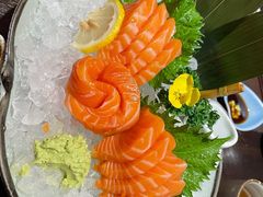 三文鱼刺身-福樱兰海鲜放题铁板烧(加州店)