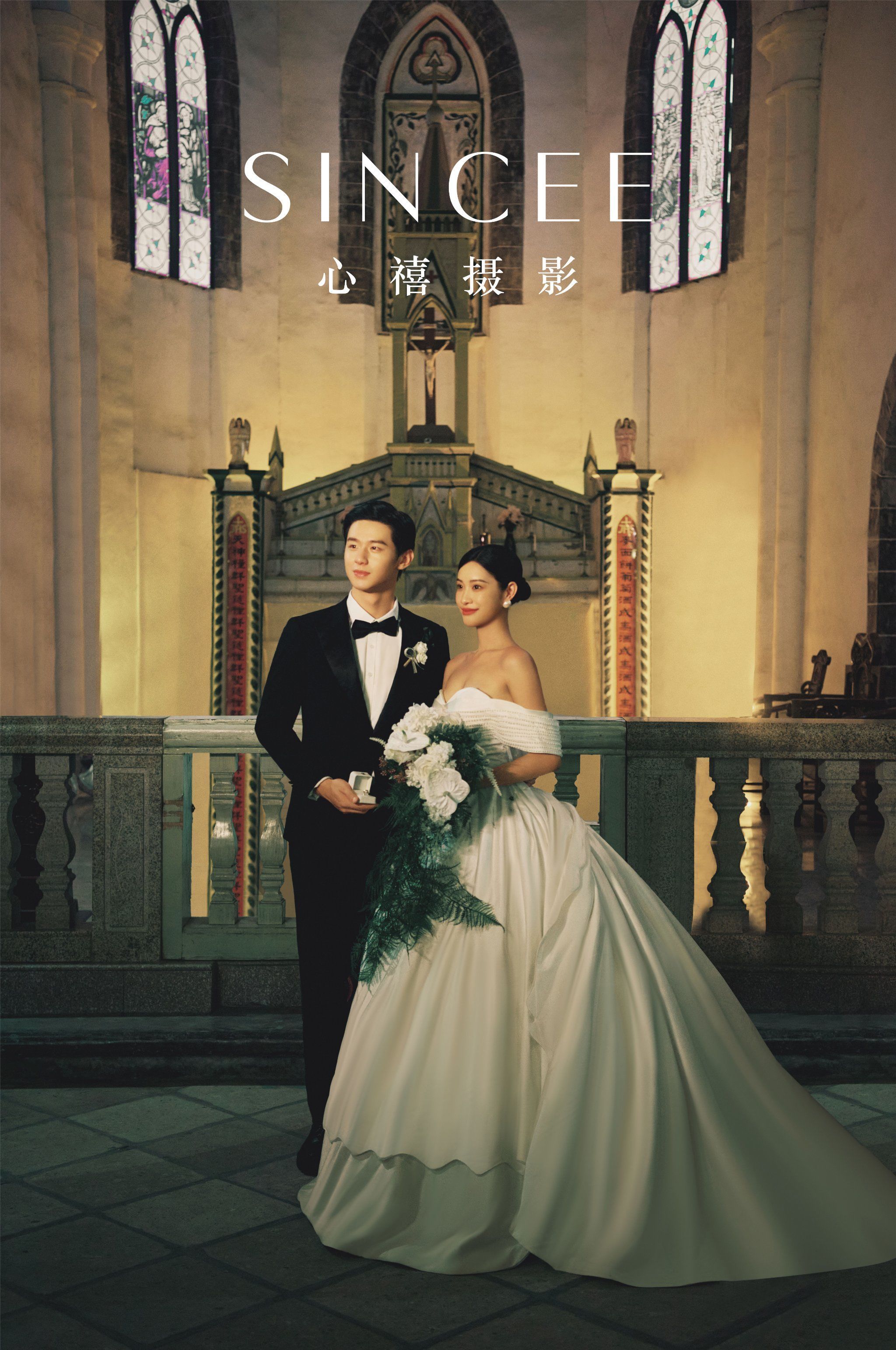 高级感的教堂婚纱照!天主教堂也太太太出片啦!