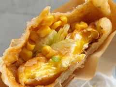 爆浆炸蛋-小红车炸蛋葱油饼