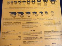 菜单-Ministry of Crab(科伦坡店)