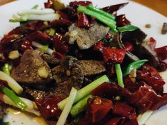 爆炒猪肝-临江餐馆二楼美食部落