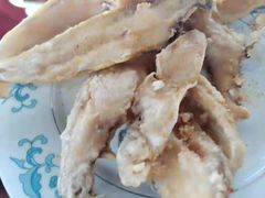干炸比目鱼-四海鲜渔家菜(黄金海岸店)