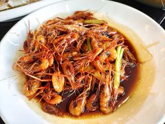 杭州油爆虾-三台山庄中餐厅