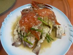 炒梭子蟹-吕四渔港码头海鲜餐厅