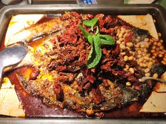 重庆豆花烤鱼-探鱼·鲜青椒爽麻烤鱼(西南商都店)