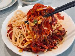 油辣子肉拌面-汗腾格里·风味餐厅(新疆驻京办店)