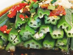 蒜泥炝秋葵-思金拉措·西藏饮食文化体验中心(仙足岛店)