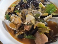 茄子粉条炖蚬子-惠宾楼老菜馆