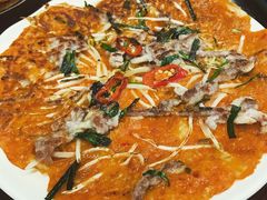泡菜饼-神仙雪浓汤(明洞店)