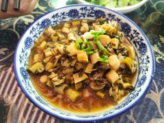 野笋炒雪菜肉沫-国生茶庄·地道农家菜团建活动