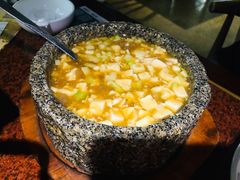 石锅鸡汤豆腐-绿茶餐厅(华联万柳店)