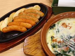 奶汁鸡肉焗菠菜-萨莉亚意式餐厅(星海广场店)