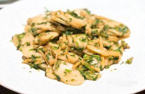 Bamboo Shoot and Shepherd's Purse Stir-Fried Rice Cake