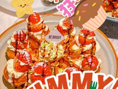 草莓忌廉华夫饼-BE BRIGHT KITCHEN(正佳广场店)