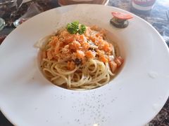 三文鱼蟹肉奶油意面-Lets burger非常汉堡·环球风味(蓝色港湾店)
