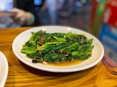 豆豉鲮鱼油麦菜-潮粥馆(长江花园店)