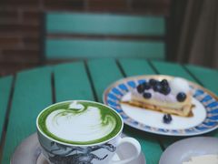 抹茶拿铁-The Flowers Coffee(南山店)