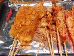 烤土豆片-路边摊小炉子烧烤