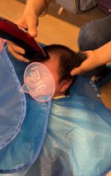点击看大图 -慧婴轩婴儿理胎发胎毛笔胎毛画手足印(通州店)