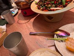 炒牛胸口油-浩海火燒雲傣家菜(芮欧百货店)