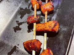 烤猪颈肉-烤匠麻辣烤鱼(青羊万达店)