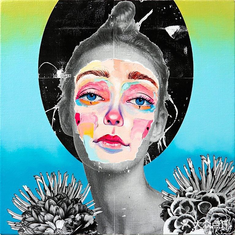 分层混合媒体绘画也太神奇了🌵