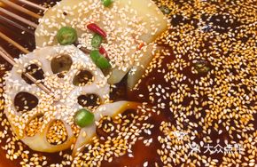 Spicy Chicken and Meat Skewers in Sauce