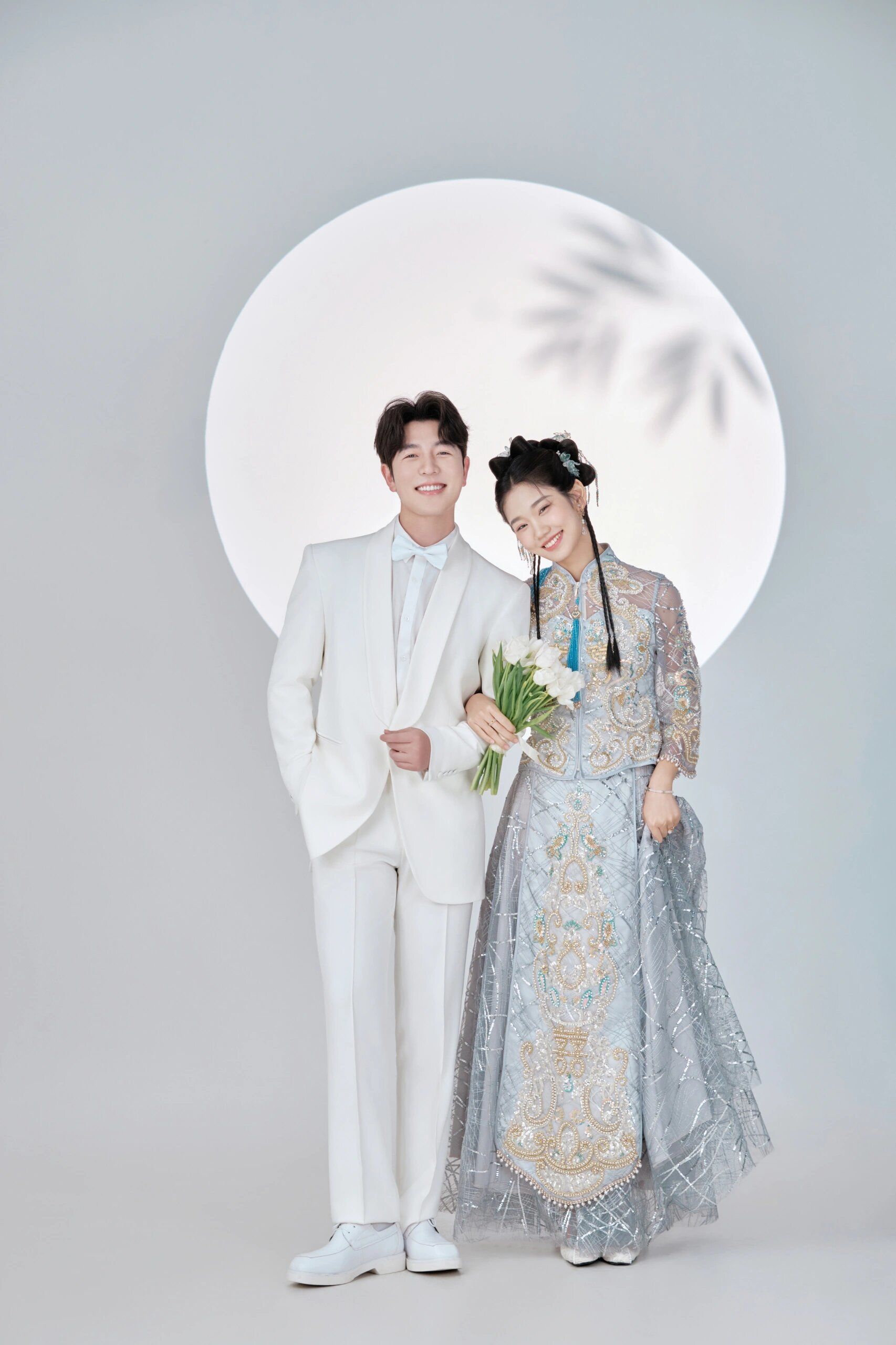 好心动💗少女心爆棚的光影秀禾婚纱照