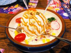 炸温泉蛋土豆泥沙律-仙隐小鹿中華の日料(正弘城店)