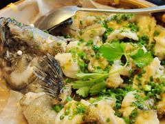 竹笙肠粉蒸老虎斑-饭聚公馆·精品顺德菜(温德姆店)