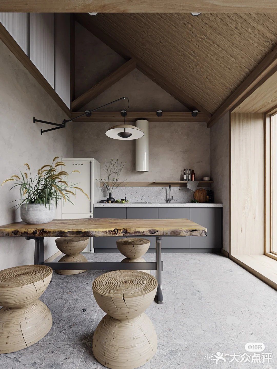 水磨石的深度爱好者～赤贫风