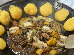-粘豆包柴火铁锅炖