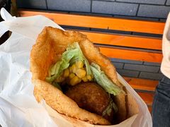 -小红车炸蛋葱油饼