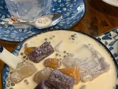 椰汁芋圆香芋西米露-侨乡
