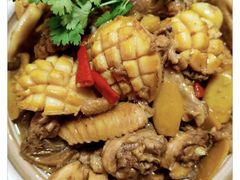 鲍鱼焖鸡-利杨记·本味轩粥坊·烧烤(宝体店)
