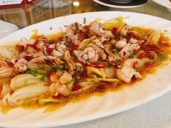 剁椒牛蛙娃娃菜-顺峰海鲜酒楼(省府店)