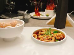 辣酒汁花螺配夏威夷果-木守西溪溪隐餐厅