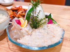 象拔蚌刺身，内脏煲粥-南海渔家•海鲜•正宗海南菜(海棠湾店)