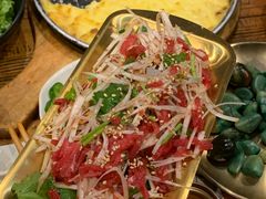 拌生牛肉-秋香家韩式炭火烤肉(荷园路店)