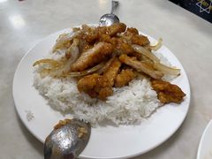 洋葱猪扒饭(炒底)-好好滋味茶餐厅