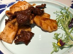 牛仔骨炒年糕-绿茶餐厅(布吉万象汇店)