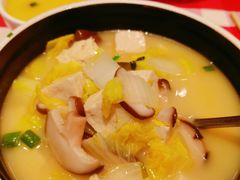 鸡汤小白菜煮榆林豆腐-西贝(上海新梅广场店)
