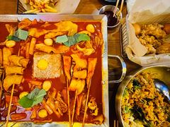 鱼饼火山炒年糕-包装马车·韩国料理·포장마차