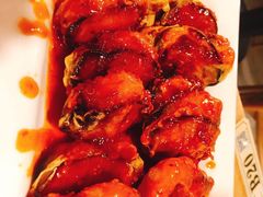 铁板鱼香茄盒-陈傻子餐厅(世纪都会店)