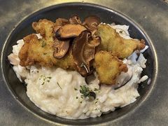 白咖喱香菇意大利饭配维也纳炸猪扒-青花亭 Aobana HK
