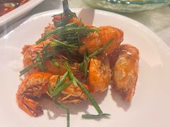 头抽葱烧罗氏虾-喜来登由由大酒店九州膳坊中餐厅