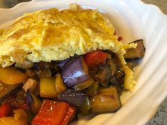 茄子肉丁鸡蛋拌面-文三里屯面馆(三里屯店)